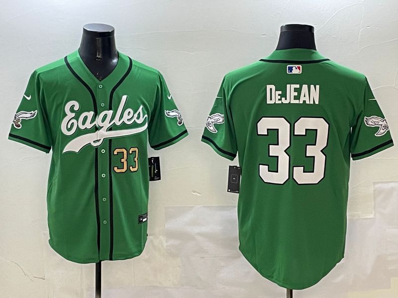 Men Philadelphia Eagles #33 Dejean Green three generations Jointly Name 2025 Nike Limited NFL Jersey style 21->->NFL Jersey